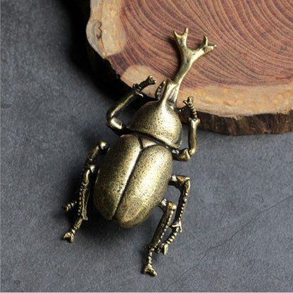 3Pcs/set China Bronze Beetle Statue Figure Tea Pet Tea Tray Decorate Handicraft