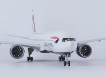 1:157 47CM BRITISH AIRWAYS BOEING 777-300ER Airplane Landing Gear Resin Model
