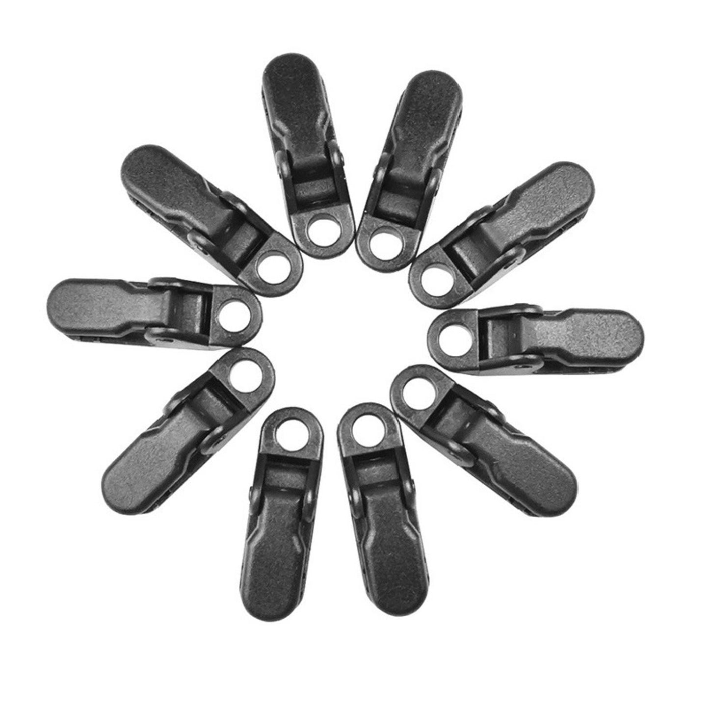 20Pc Outdoor Camping Tent Awning Tarp Clamp Gripper Fixed Emergency Hanger Clips
