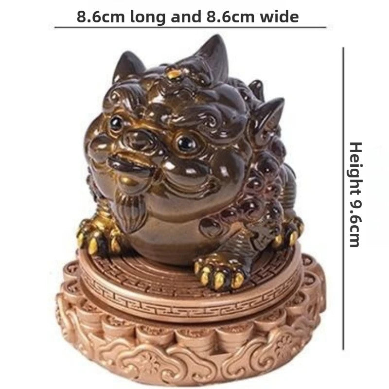 Resin Color Changing Tea Pet Ornament PI Xiu Tea Table Tea Tray Kung Fu Teaware