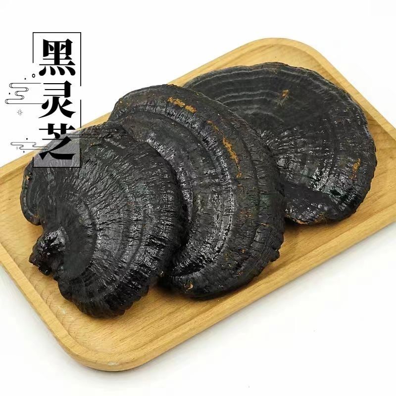 Pure Natural Black Lingzhi – Authentic Whole Dried Reishi Mushrooms 500g