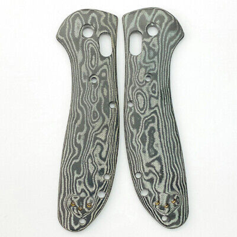 Micarta Scales+Supporting Shafts for Benchmade Griptilian 551/550 Snake Pattern