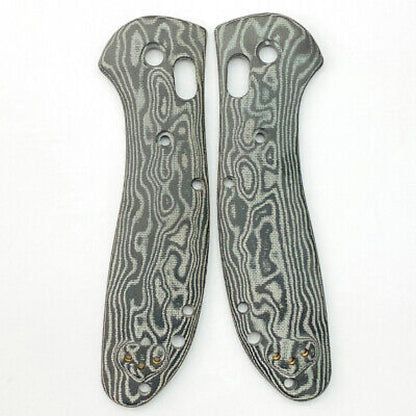 Micarta Scales+Supporting Shafts for Benchmade Griptilian 551/550 Snake Pattern