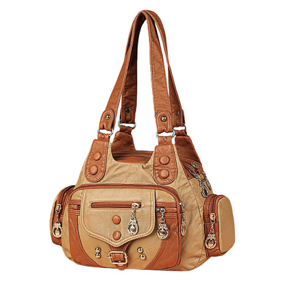 Soft Women Crossbody Hobo Bag Faux Leather Large Shoulder Tote Bag Handbag Purse