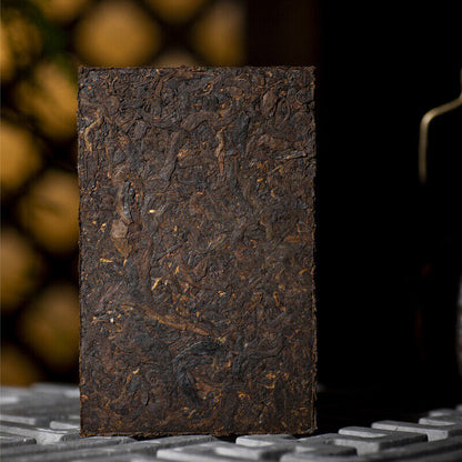 250g Yunnan Pu'er Tea Brick Brown Mountain Arbor Menghai Big Leaf Spring Tea