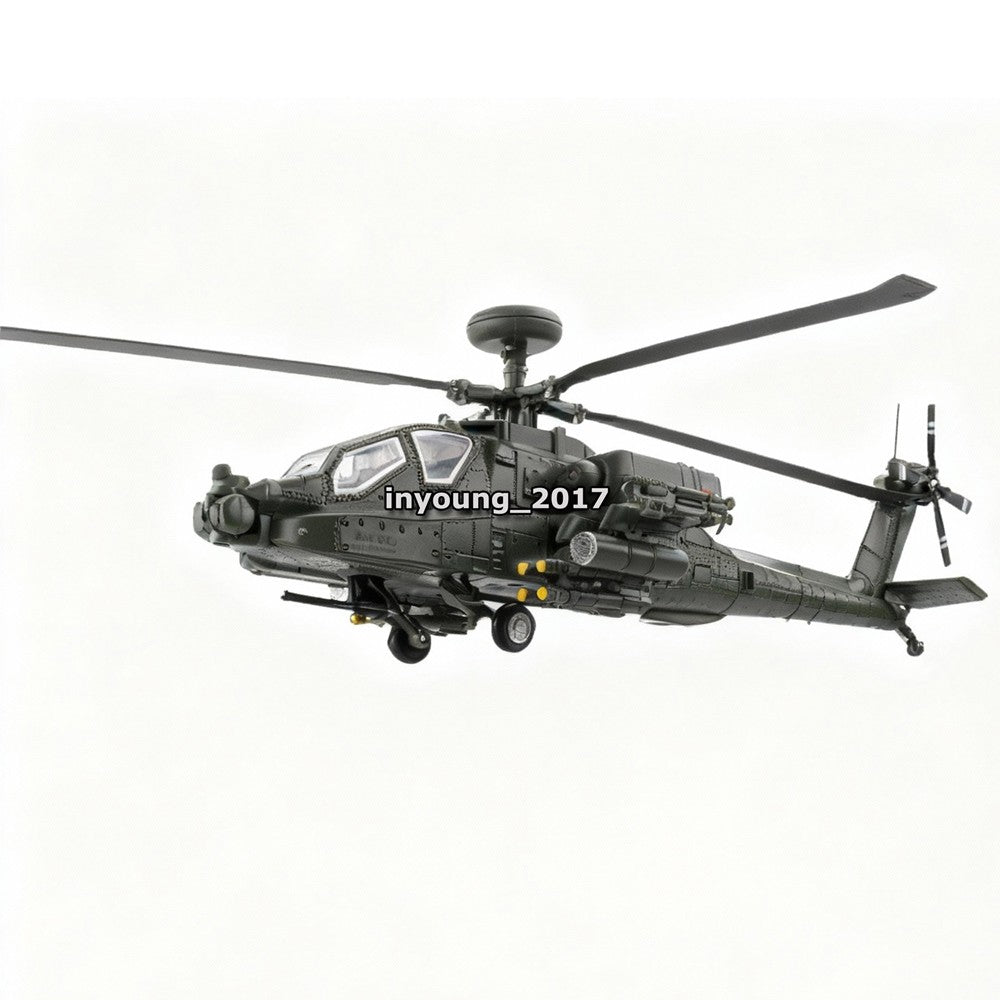 Boeing AH-64D Apache Helicopter Model Diecast Army Military Toy Airplane Green