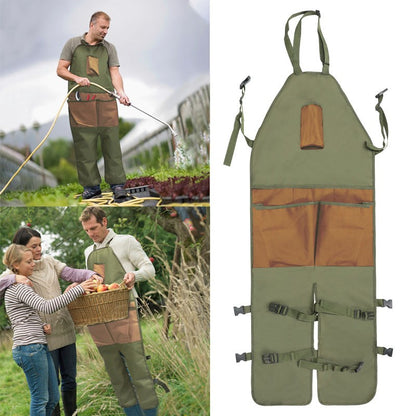 New Garden Trimming Multi Pocket Outdoor Leg Protection Picking Apron-USA