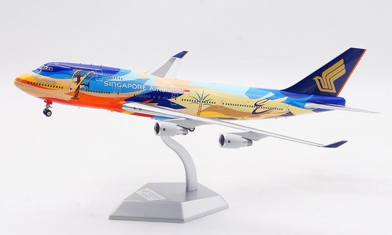 1:200 35CM SQ Wings SINGAPORE AIRLINES BOEING 747-400 Airplane Diecast Model