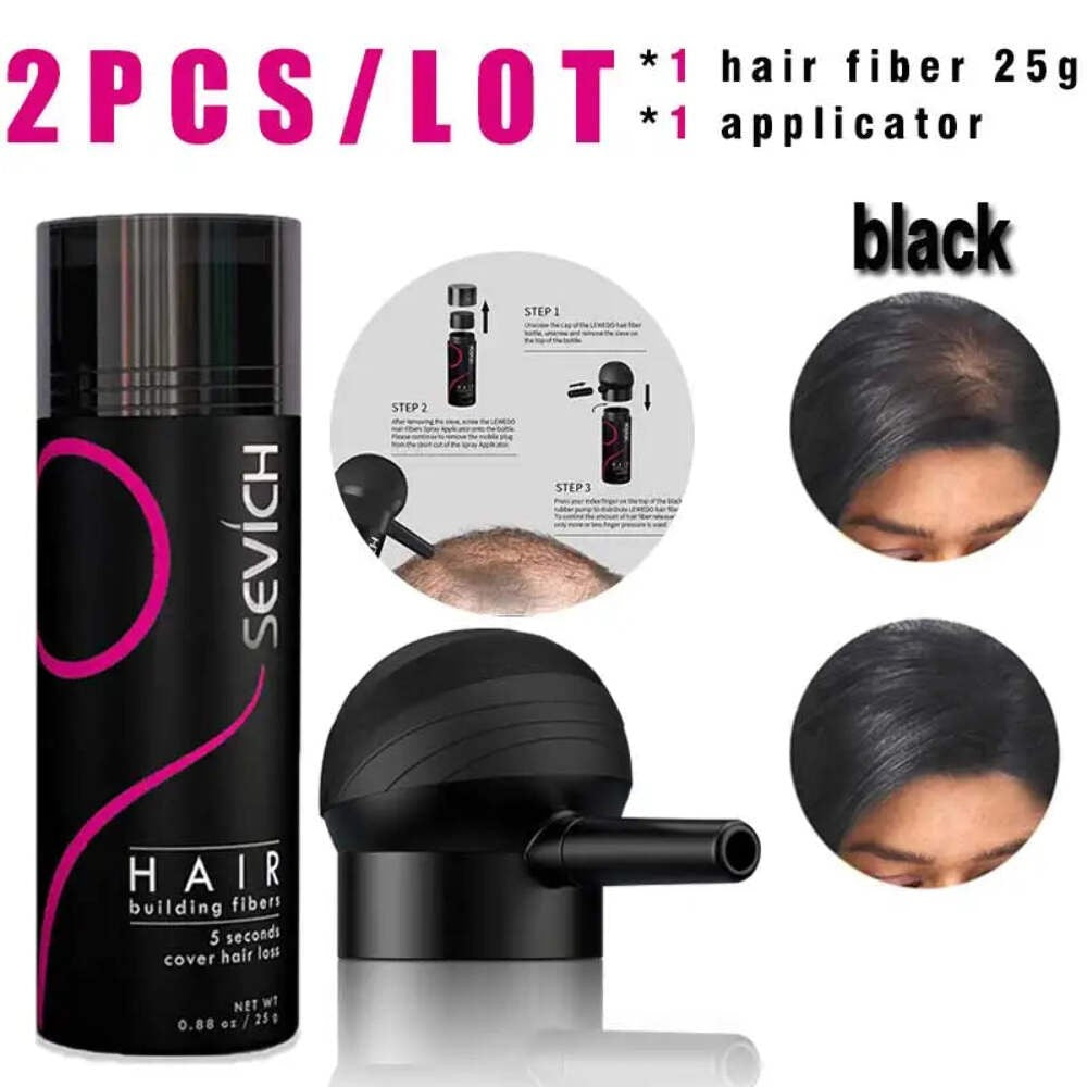 Keratin Hair Fiber Set 25g with Applicator
