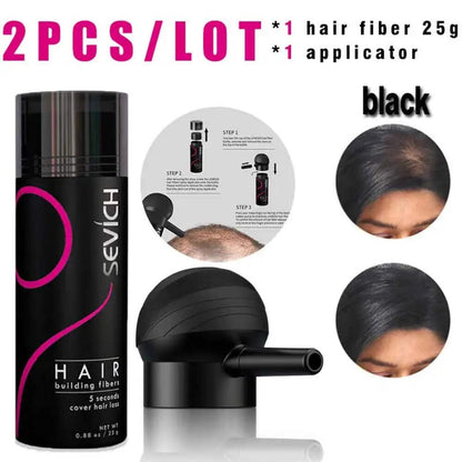 Keratin Hair Fiber Set 25g with Applicator