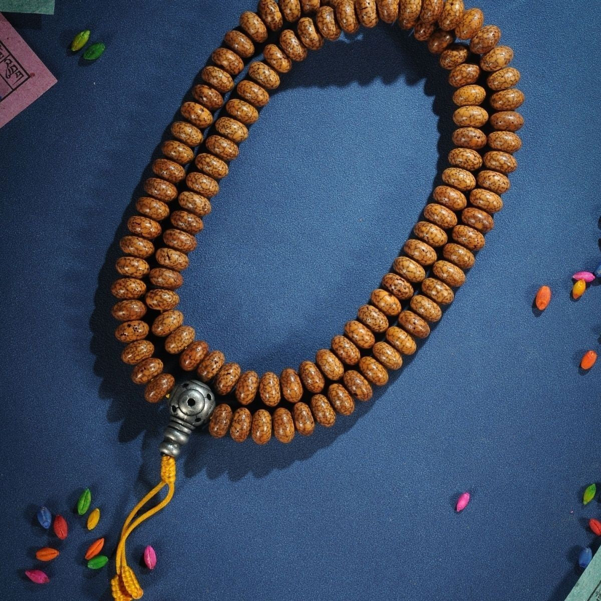 Tibetan Bodhi Bead 108 Beads Necklace Star Moon Prayer Beads Bracelet Buddhist