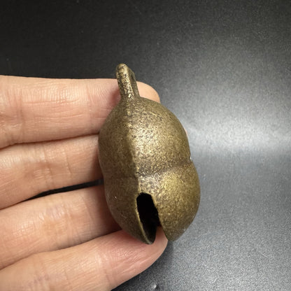 Pure Brass Gourd Bell Pendant Lucky福禄 Copper Bell Charm Wind Chime Ornament