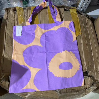 Fashion Colorful Elegant Canvas Unikko Poppy Tote Bag,Shopping Bag For Her