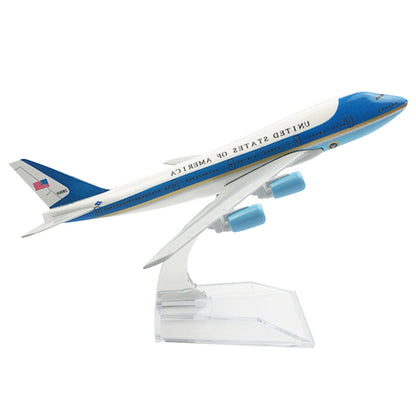 Air Force One 747 Special Plane Model 16cm Simulation Aircraft Aviation Ornament