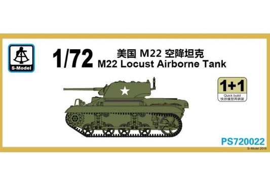 S-Model PS720022 1/72 M22 Locust Airborne Tank 1+1 Plastic Model Kit