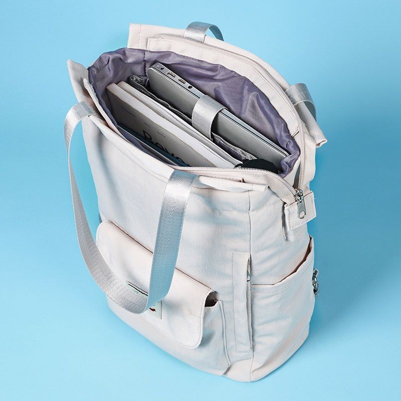 Fashion Women Shoulder Bag Waterproof Oxford Cloth Notebook 15.6 Inch Backpack