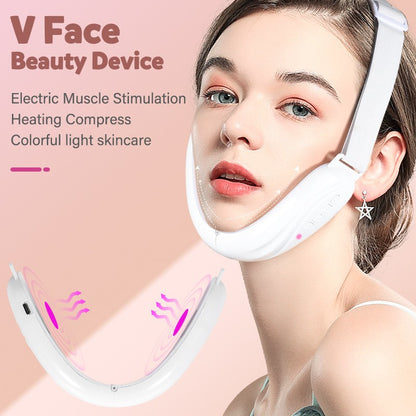 V-Face Double Chin Eliminator Machine Intelligent Lifting Firming Saggy Skin