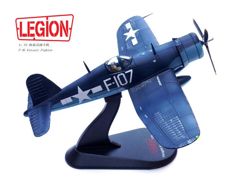 1:72 LEGION US Vought F4U Corsair Fighter VMF-224 Aircraft Diecast Plane Model