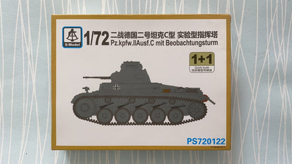 S-Model PS720122 1/72 WWII German Pz.Kpfw.II Ausf.C mit Beobachtungsturm