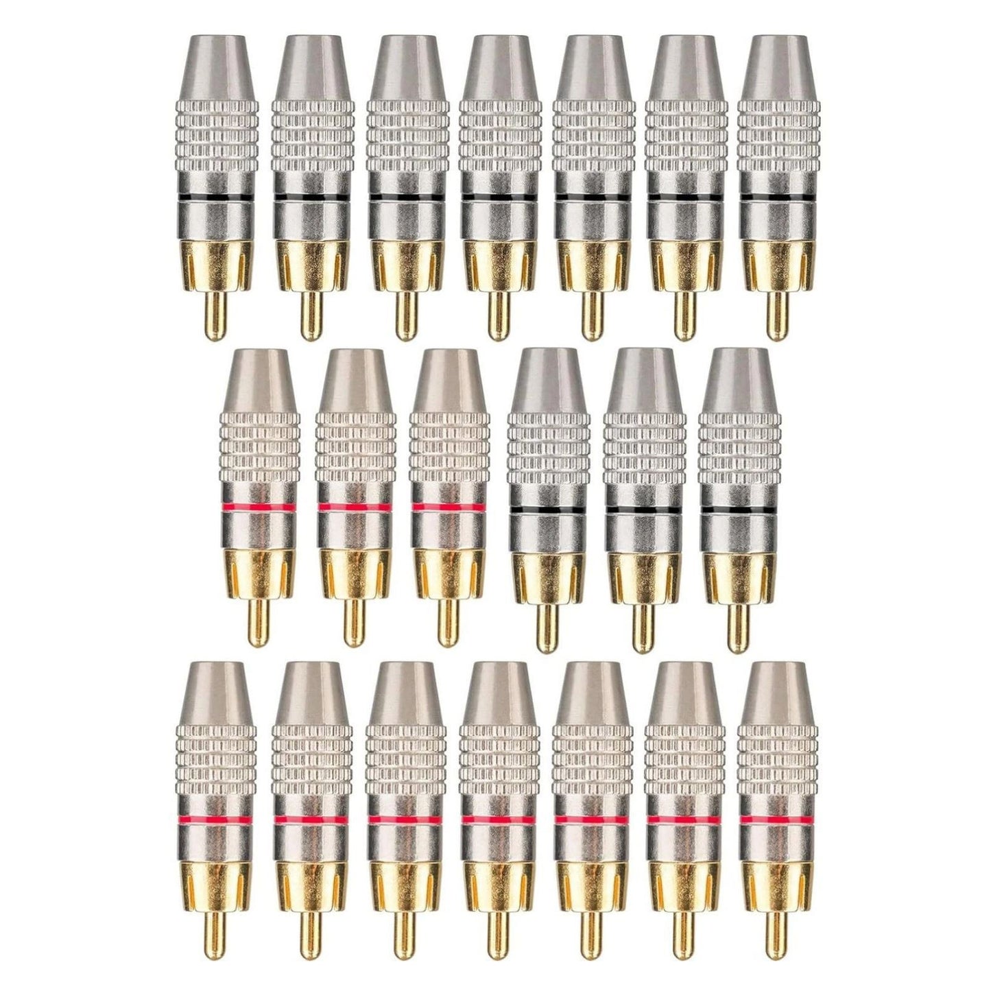 RCA male plug Audio Adapter Speaker Equipped with 24k gold-plated connectors