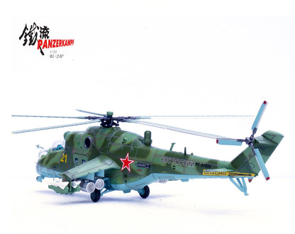 1:72 Panzerkampf Mi-24P Stationed in Syria 2017 Helicopter Diecast Plane Model
