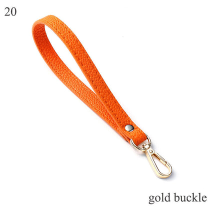 PU Leather Wallet Strap Replaceable Handbag Metal Bag Wrist Strap Key Belt