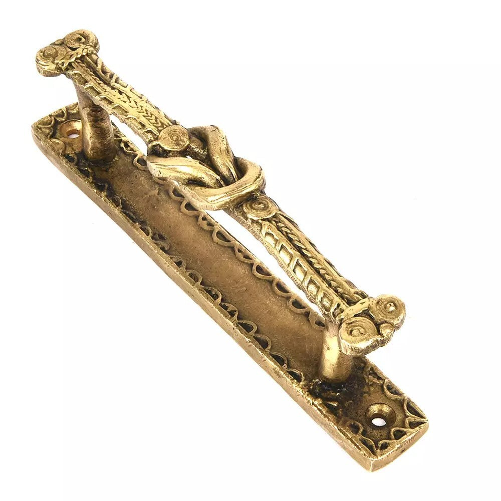 Set of 2 Antique Look Golden Classical Brass Door Pull Handle