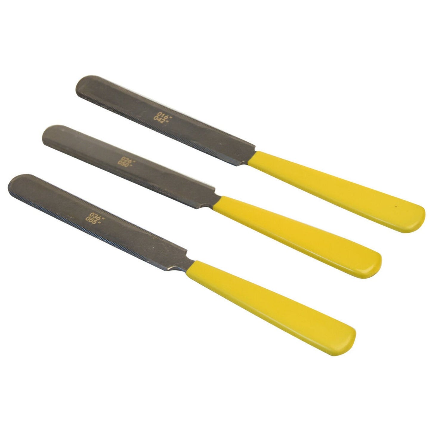 3Pcs Double Sided Guitar Gauged Nut Slotting FileNut Saddle Luthier Tool B