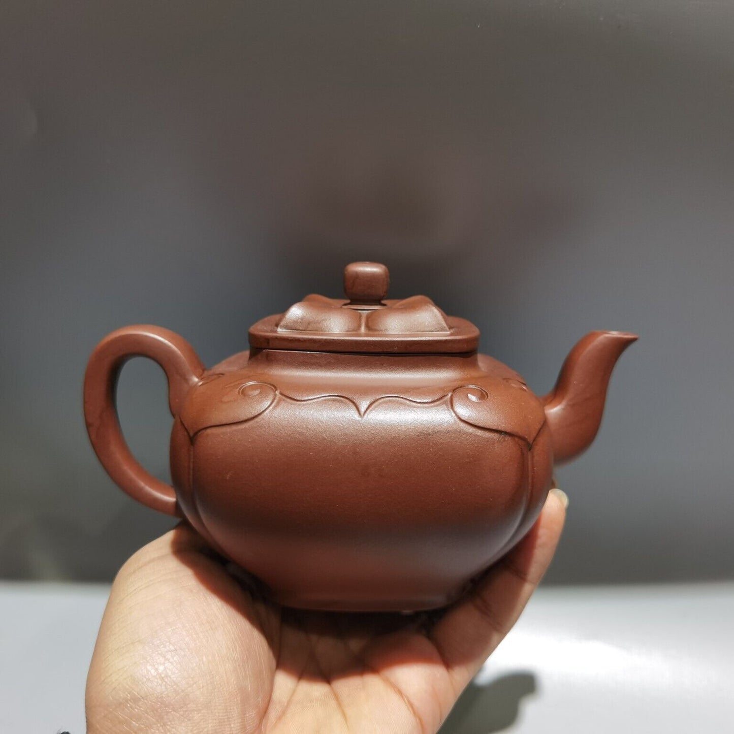 Vintage Chinese Yixing Purple Clay Teapot Zisha Pure Handmade Household Teaware