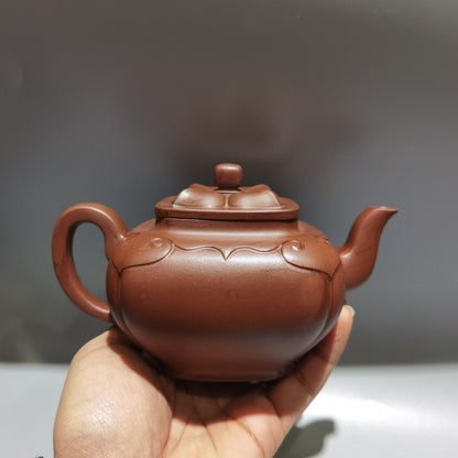 Vintage Chinese Yixing Purple Clay Teapot Zisha Pure Handmade Household Teaware