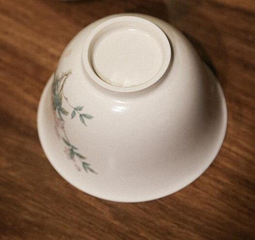 200ml Jingdezhen Gaiwan Teacup Ceramic Kung Fu Tea Set Bowl Chinese Tureen Decor