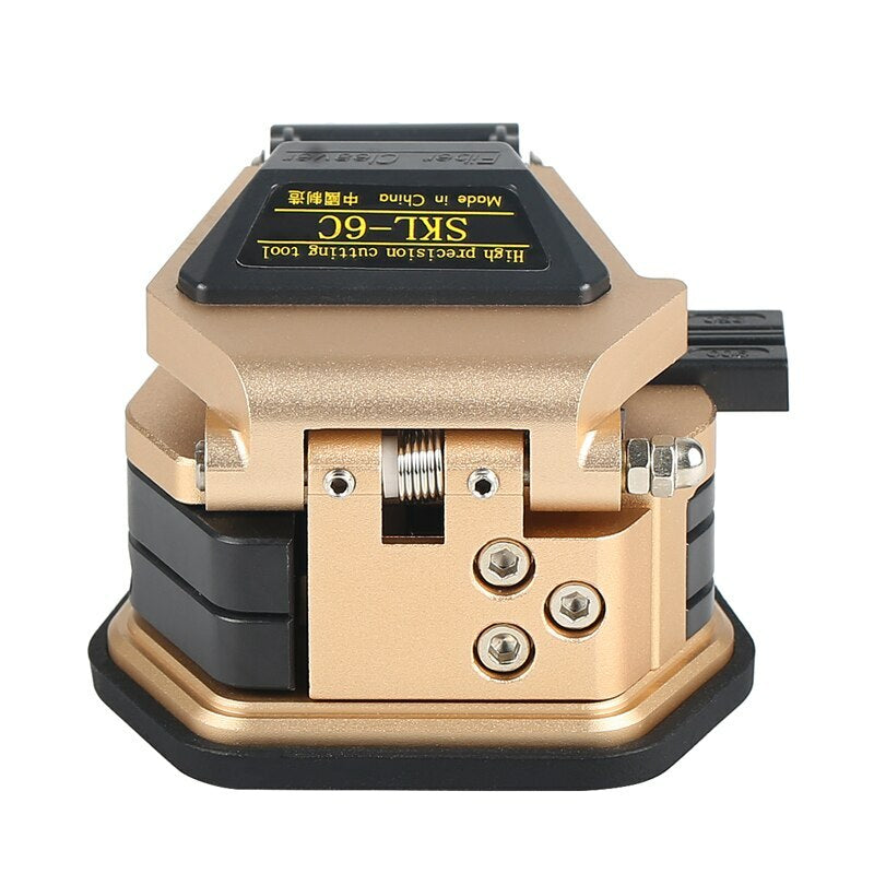 SKL-6C Fiber Cutting Knife Cold Connection Hot Melt Skin Fiber Cutter Gold Color