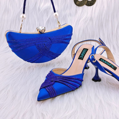 With Cashew Bag Exquisite Banquet Ladies Shoes And Bag