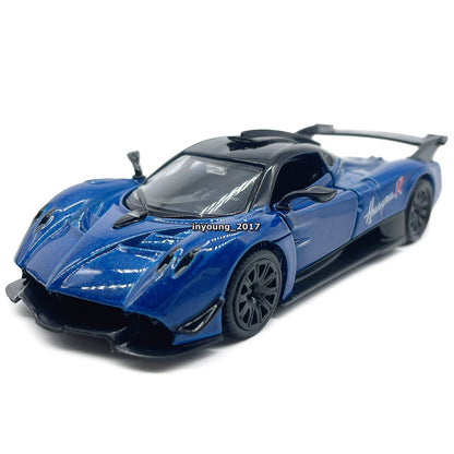 1/36 Pagani Huayra R Model Car Diecast Toy Cars Toys for Boys Kids Gifts Blue