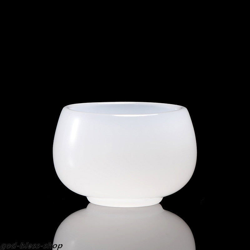 White Jade Porcelain Glass Tea Cup Chinese Kungfu Cup Master Cup Of Tea China