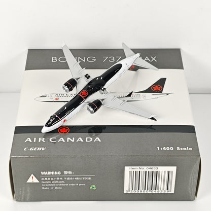 1:400 Phoenix Canada B737 MAX 8 Passenger Airplane Diecast Aircraft Plane Model