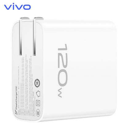 Original vivo 120W Dual Type-C Multi-port Flash Charge Charger Kit with 1m Cable