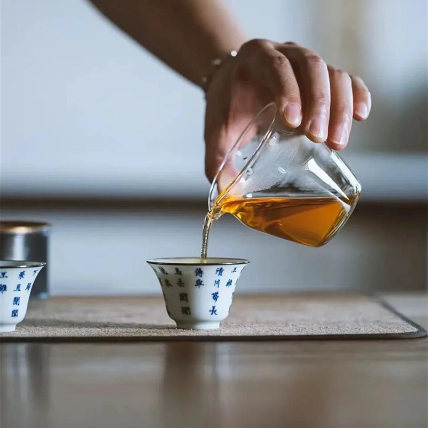 Glass Transparent Fairness Cup 150ml 5.1oz Chinese Kung Fu Tea Set Tea Pitcher
