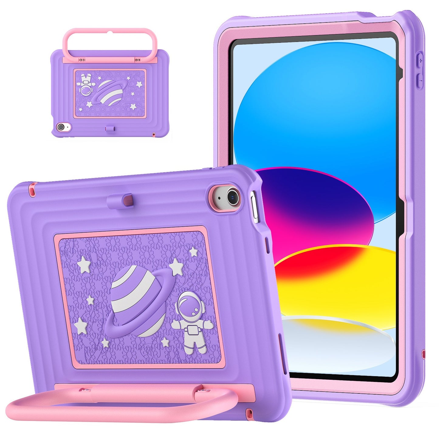 iPad11A16 Tablet Case Air6 Children's Silicone Anti-drop Bracket Shell A11plus