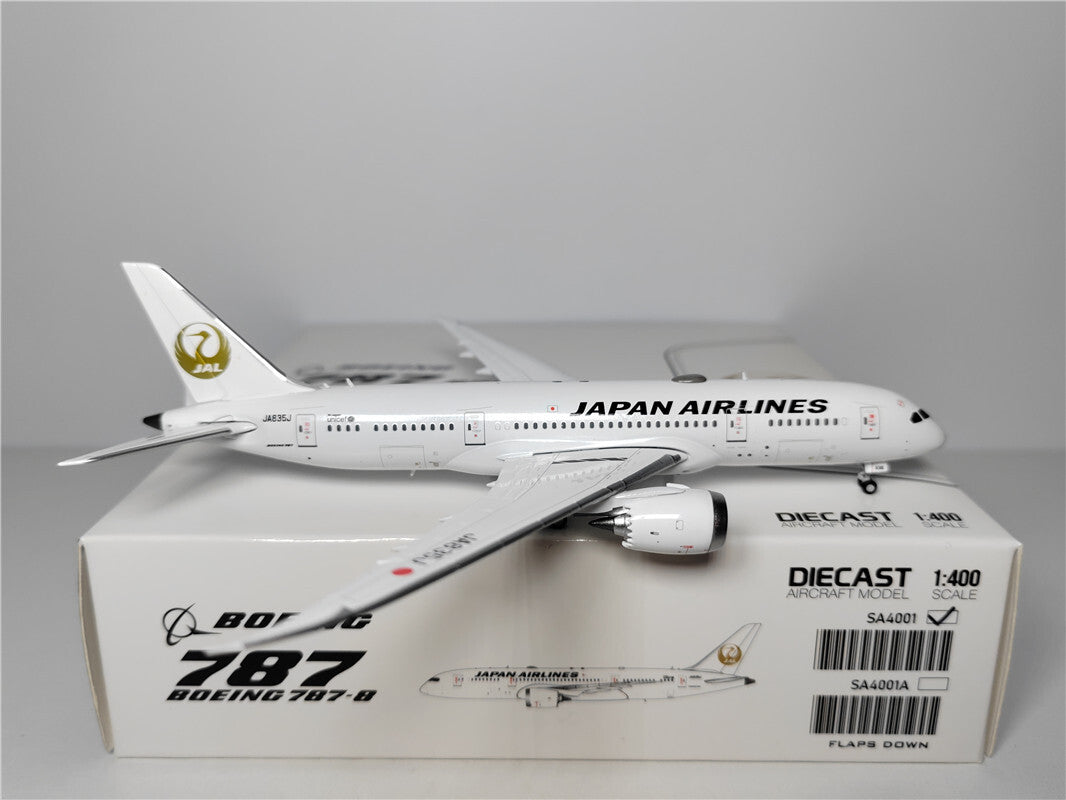 1:400 JC Wings JAL B787-8 Passenger Airplane Diecast Aircraft Model