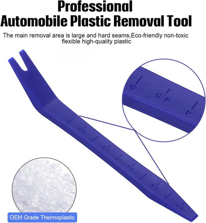 Plastic Trim Removal Pry Tool Set for Car Radio Panel Door Dash Clip Fasteners