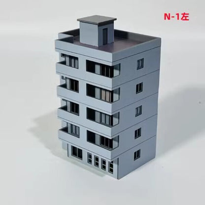 1/150 Scale City Buildings Train Railway Modern Model House N1 Left OR Right