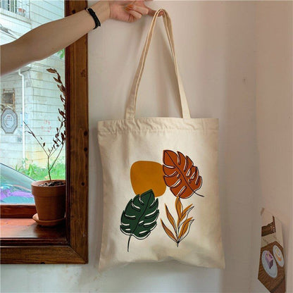 Retro Canvas Tote Bag Handbag Fashion Shoulder Bag Large Student Book Bags Linen