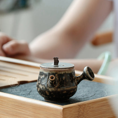 Fingertip Teapot Mini Teapot Kiln Glazed Rough Pottery Creative Handmade Tea Set
