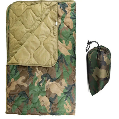 Camping Blankets Cotton Camo Quilted Pad Portable Jungle Light Single Comforter