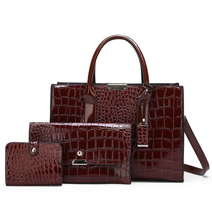 Luxury Bags Crocodile Pattern Shoulder Bag Synthetic Leather Woman Bag Accessory