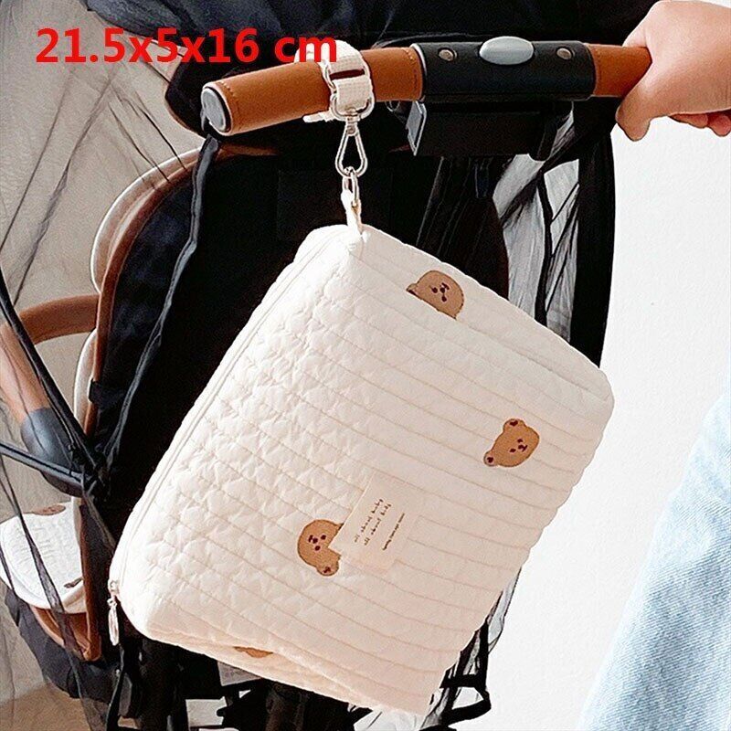 Embroidery Quilted Baby Bag Single Shoulder Bag Travel Outing Bag