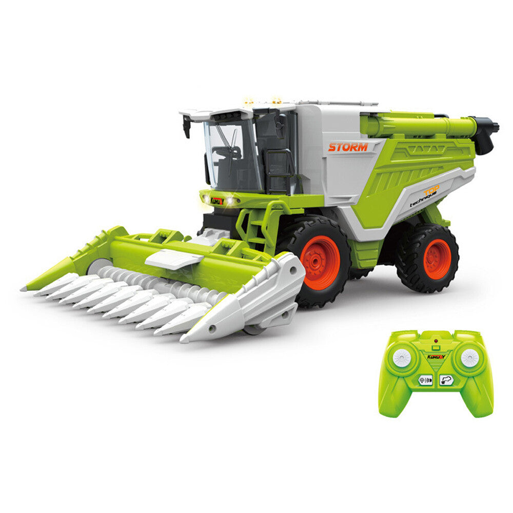 Remote Control Tractor Toy 1/24 2.4GHz RC Tractor Front Harvester for Kids Boys