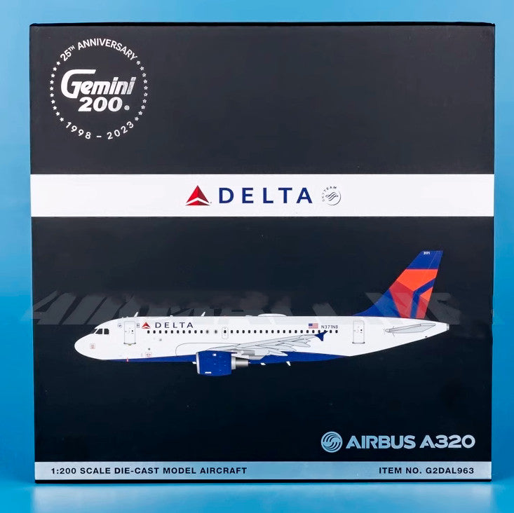 1:200 GeminiJets DELTA AIRBUS A320 Passenger Airplane Diecast Aircraft Model