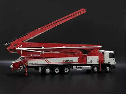 1:35 160CM JUNJIN JXRZ61-6.18HP 62M Concrete Pump Truck Machine Diecast Model